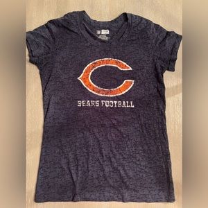CHICAGO BEARS NFL FITTED TRANSPARENT Woman’s T-shirt SIZE LARGE